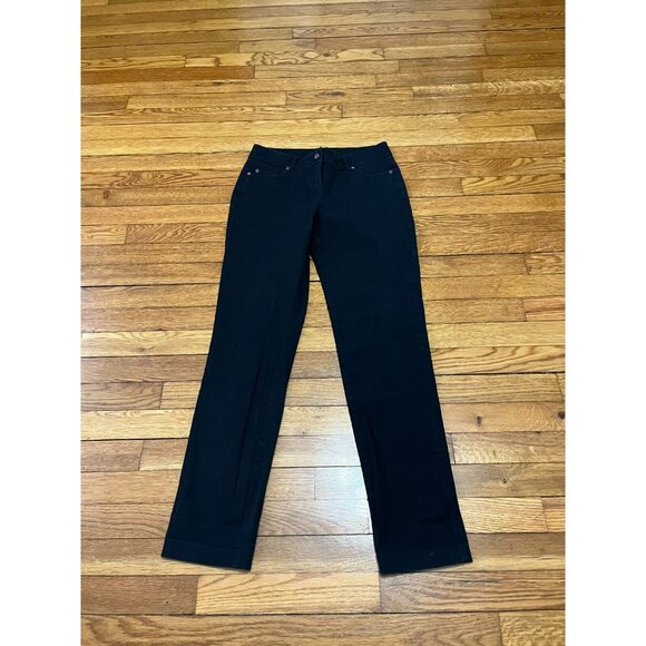 J. McLaughlin Women Black Casual Pants Size 2 Straight Leg Mid Rise (28x29) - Picture 1 of 4